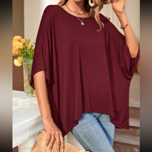 Boho batwing sleeve top - Picture 1 of 16